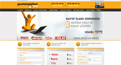 Desktop Screenshot of gazetekayipilani.com