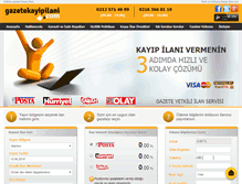 Tablet Screenshot of gazetekayipilani.com